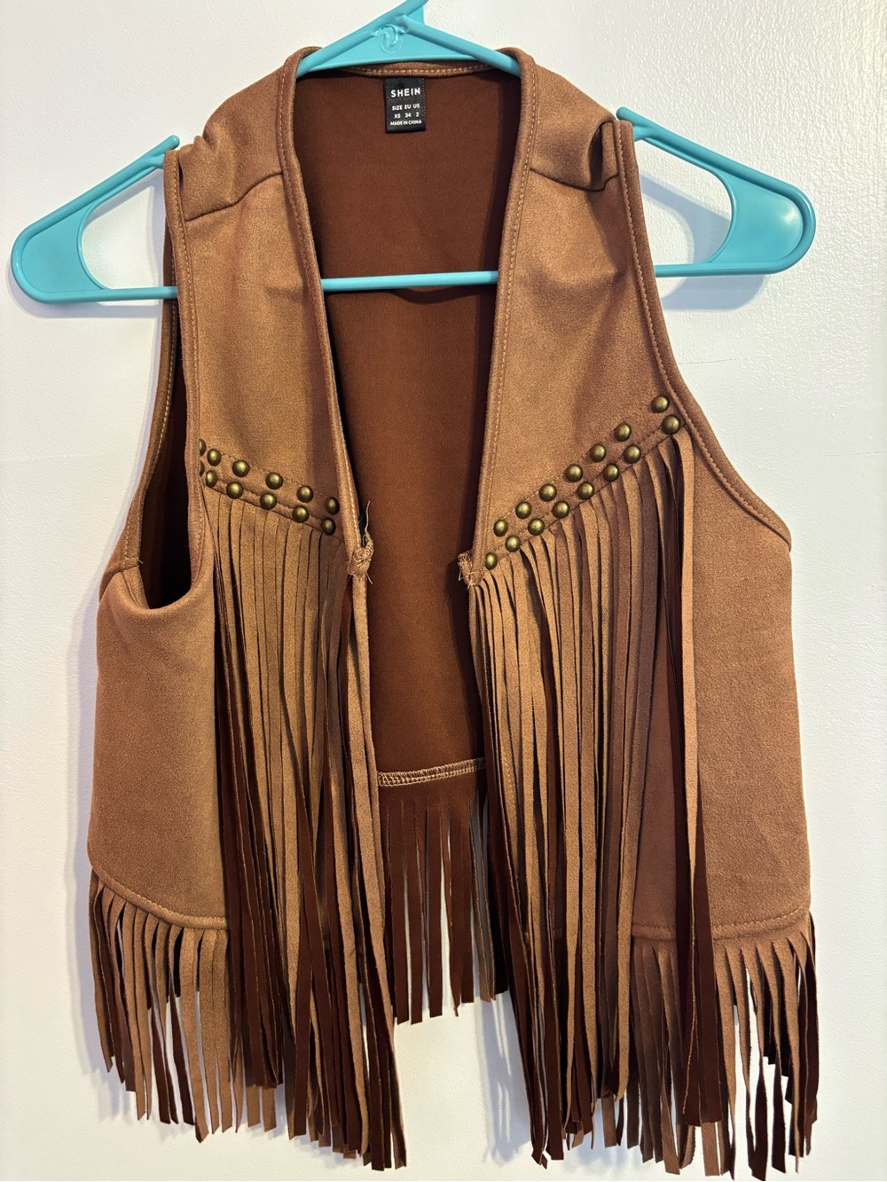 Fringed western vest